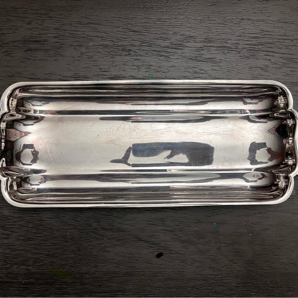 Newburyport Silver Plate Engraved Relish Tray